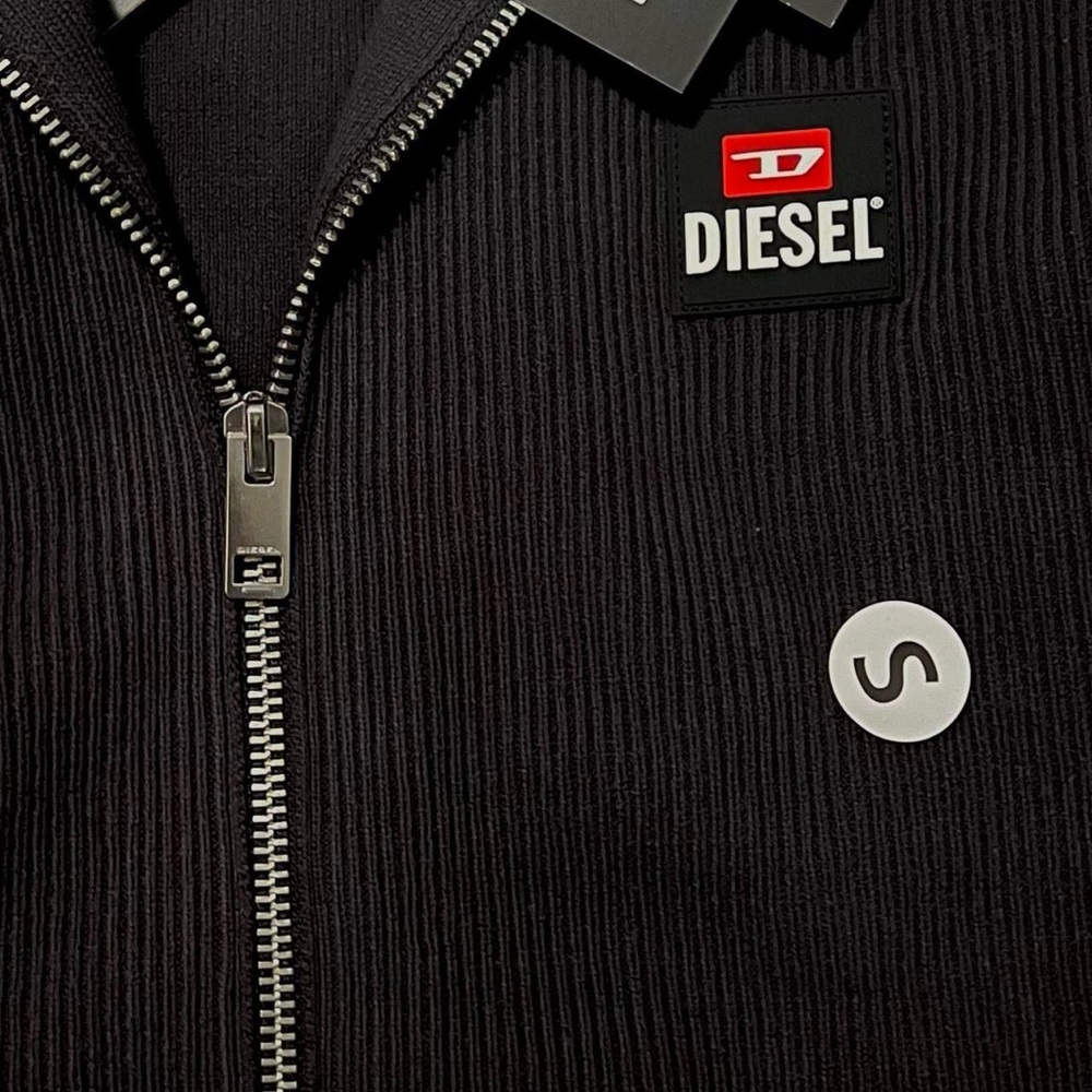 Diesel Ribbed Zip-Up Sweater - Picture 4 of 5